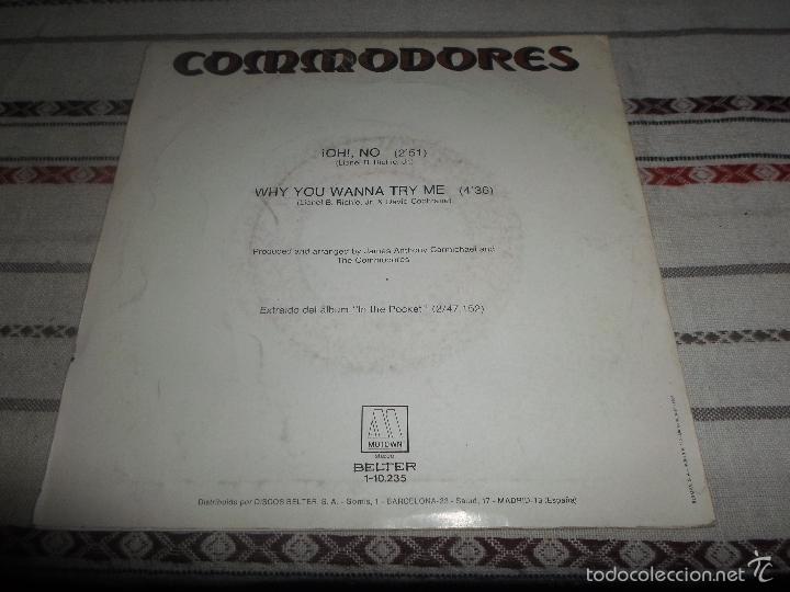 Discos de vinilo: COMMODORES OH NO - Foto 2
