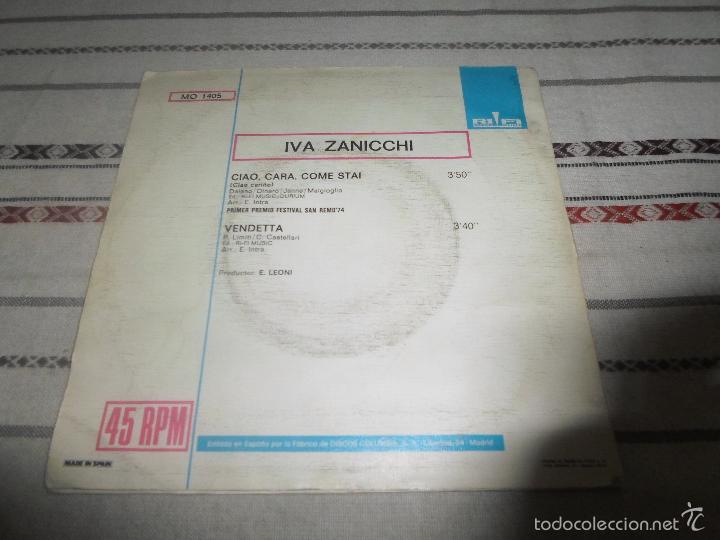 Discos de vinilo: IVA ZANICCHI CIAO ...... - Foto 2