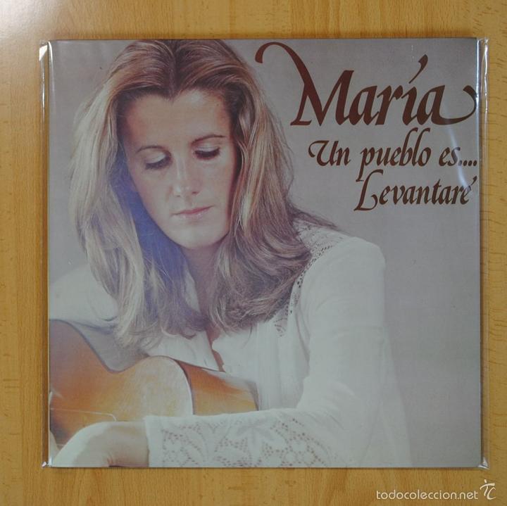 Discos de vinilo: MARIA - UN PUEBLO ES LEVANTARE - GATEFOLD - LP - Foto 1