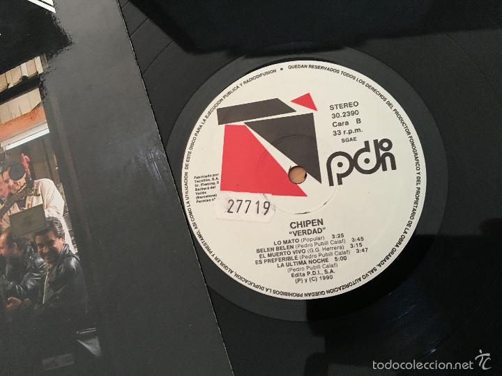 Discos de vinilo: CHIPEN (VERDAD) LP ESPA&Ntilde;A 1990 (B-14) - Foto 2