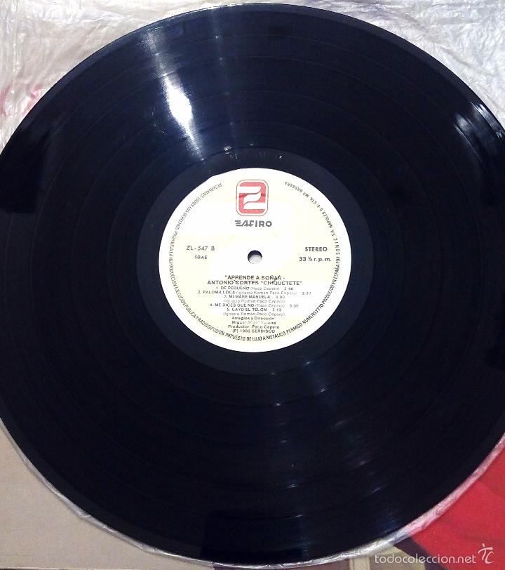 Discos de vinilo: LP CHIQUETETE - APRENDE A SO&Ntilde;AR - ZAFIRO 1982. - Foto 5
