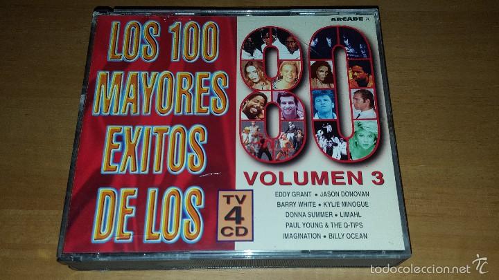 Discos de vinilo: LOS 100 MAYORES &Eacute;XITOS DE LOS 80S  VOLUMEN 3. 4 CDS - Foto 1