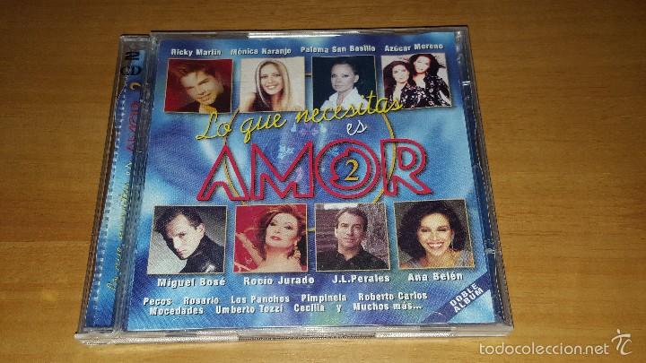 Discos de vinilo: LO QUE NECESITAS ES AMOR DOBLE CD - Foto 1