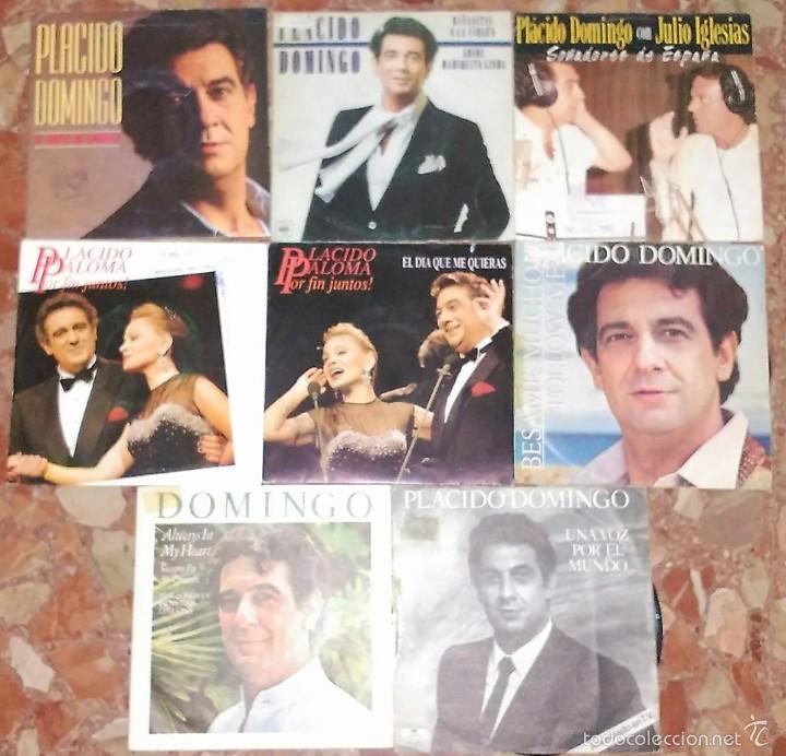 Discos de vinilo: LOTE DE 7 SINGLE DE PLACIDO DOMINGO - Foto 1
