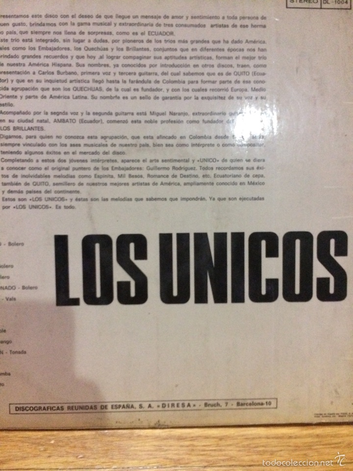 Discos de vinilo: LOS UNICOS-Y AHORA LOS UNICOS-1973 - Foto 2