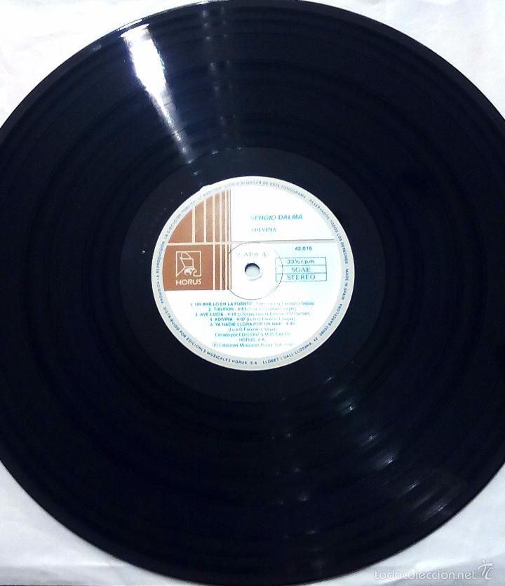 Discos de vinilo: LP SERGIO DALMA - ADIVINA - HORUS 1992. - Foto 5