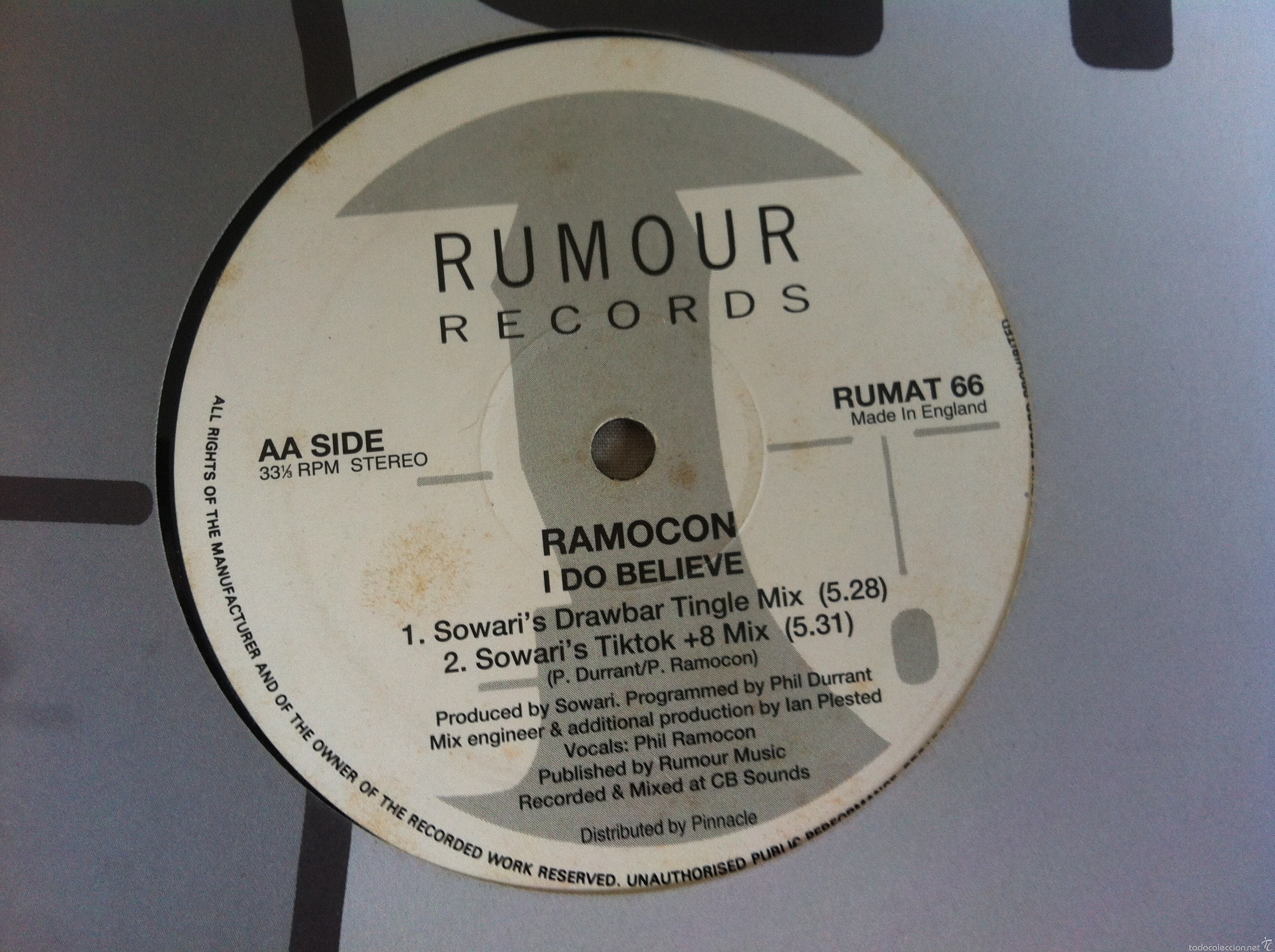 Discos de vinilo: 12 MAXI-RAMOCON-I DO BELIEVE - Foto 1