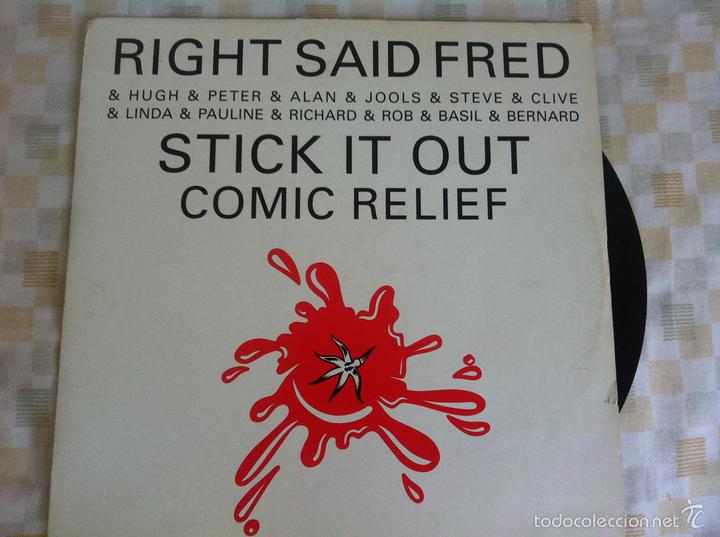 Discos de vinilo: 12 MAXI-RIGHT SAID FRED-STICK IT OUT - Foto 1