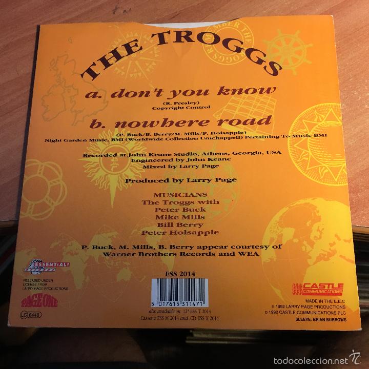 Discos de vinilo: THE TROGGS (DONT YOU KNOW) SINGLE 1992  (EPI1) - Foto 4