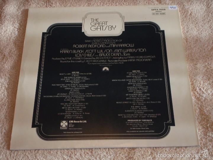 Discos de vinilo: THE GREAT GATSBY ENGLAND - 1974 LP33 PARAMOUNT - Foto 2