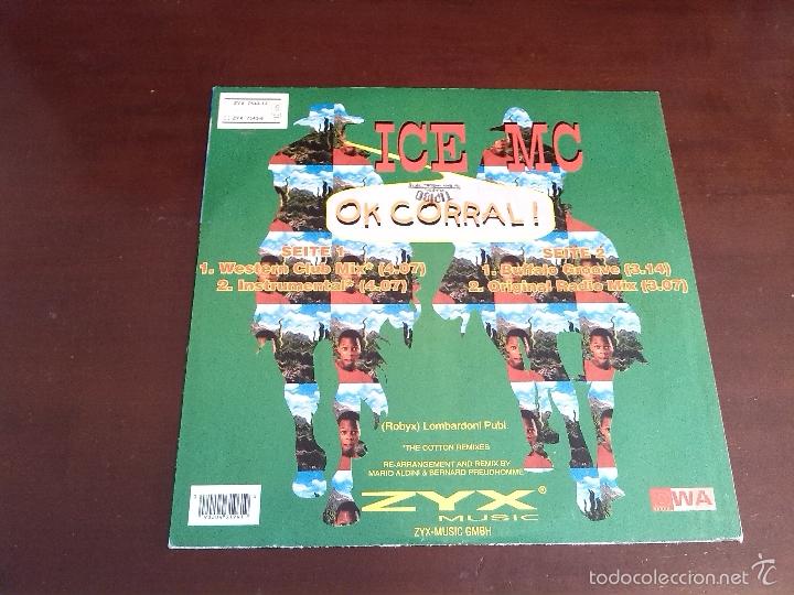 Discos de vinilo: ICE MC - OK CORRAL - MAXI SINGLE.12 - Foto 2