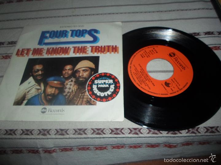 Discos de vinilo: FOUR TOPS LET ME KNOW THE TRUTH - Foto 1