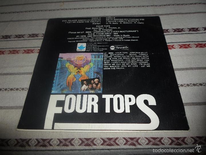 Discos de vinilo: FOUR TOPS LET ME KNOW THE TRUTH - Foto 2