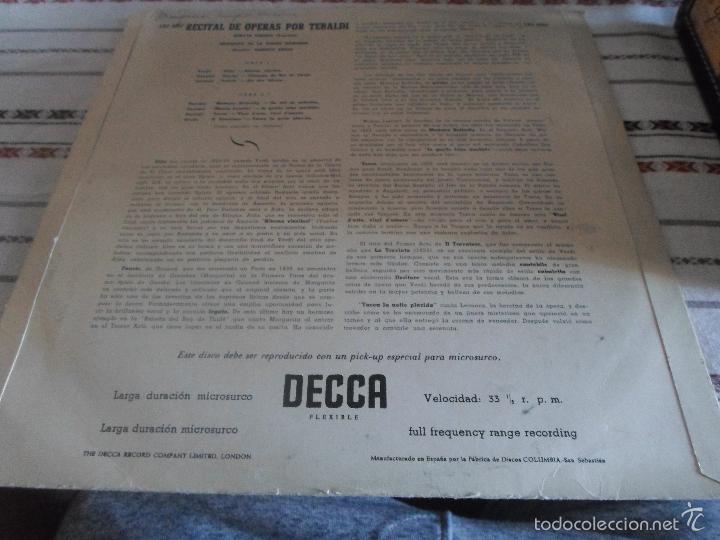 Discos de vinilo: RENATA RECITAL DE OPERAS - Foto 3