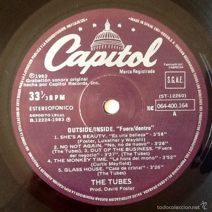 Discos de vinilo: THE TUBES : OUTSIDE / INSIDE [CAPITOL - ESP 1983] LP - Foto 3