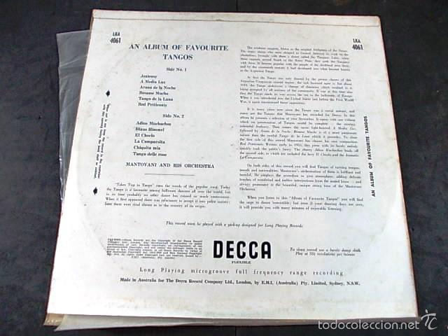 Discos de vinilo: MANTOVANI AND HIS ORCHESTRA - Foto 2