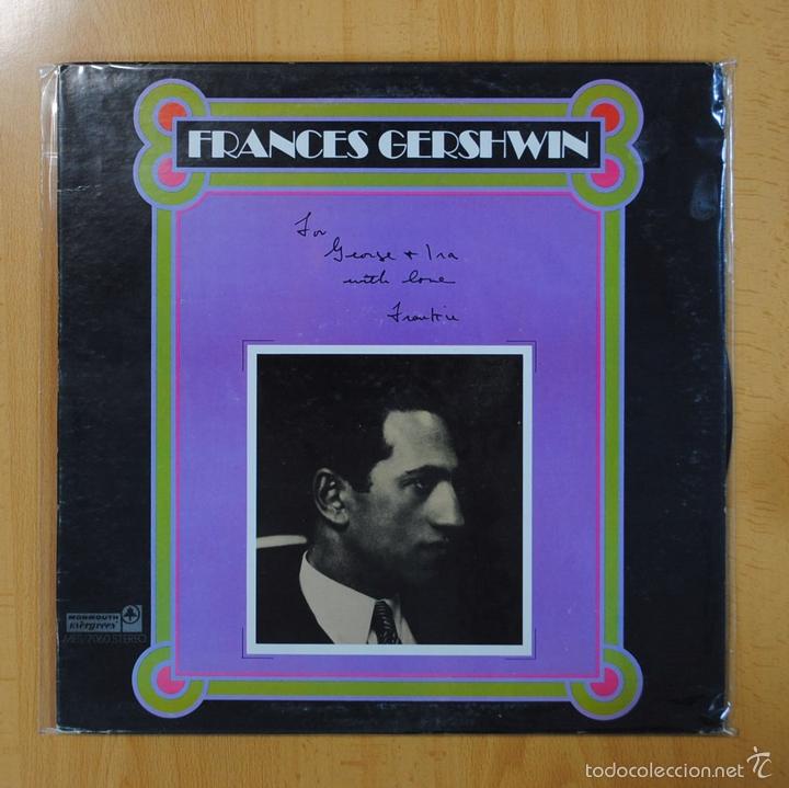 Discos de vinilo: FRANCES GERSHWIN - FOR GEORGE AND IRA - LP - Foto 1