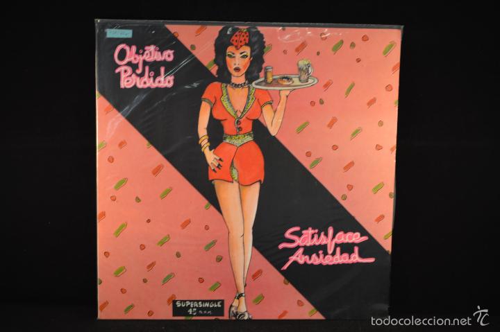 Discos de vinilo: OBJETIVO PERDIDO - SATISFACE ANSIEDAD - MAXI - Foto 1