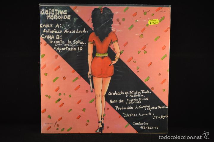 Discos de vinilo: OBJETIVO PERDIDO - SATISFACE ANSIEDAD - MAXI - Foto 2