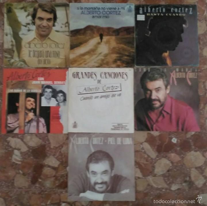 Discos de vinilo: LOTE DE 7 SINGLE DE ALBERTO CORTEZ - Foto 1