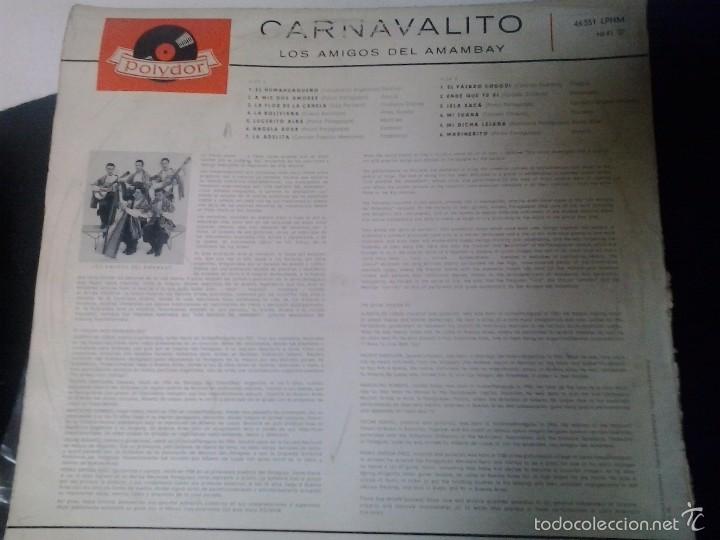 Discos de vinilo: LOS AMIGOS DEL AMAMBAY - Carnavalito LP - Foto 2