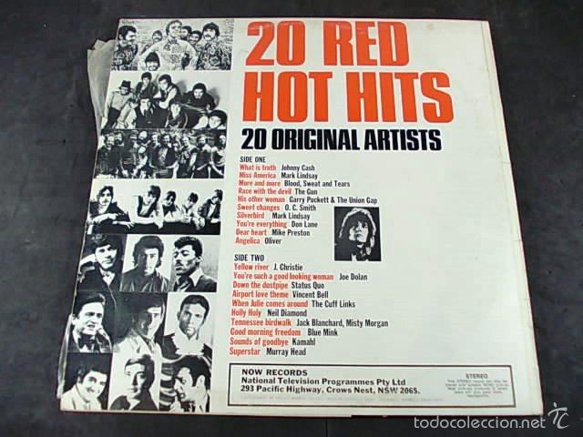 Discos de vinilo: 20 RED HOT HITS - Foto 2