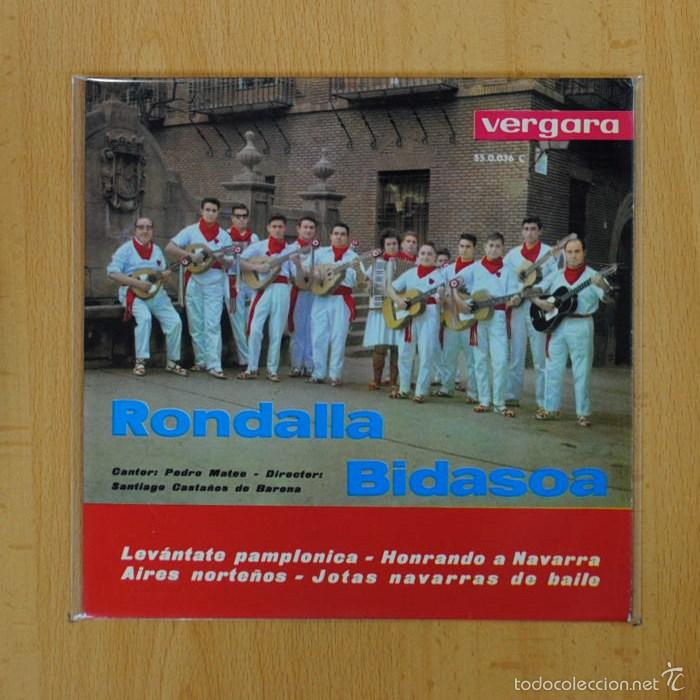 Discos de vinilo: RONDALLA BIDASOA - LEVANTATE PAMPLONICA + 3 - EP - Foto 1