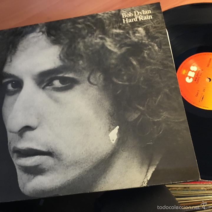 Discos de vinilo: BOB DYLAN (HARD RAIN) LP ESPA&Ntilde;A 1984 (B-14) - Foto 1