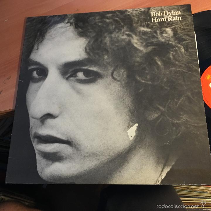 Discos de vinilo: BOB DYLAN (HARD RAIN) LP ESPA&Ntilde;A 1984 (B-14) - Foto 2