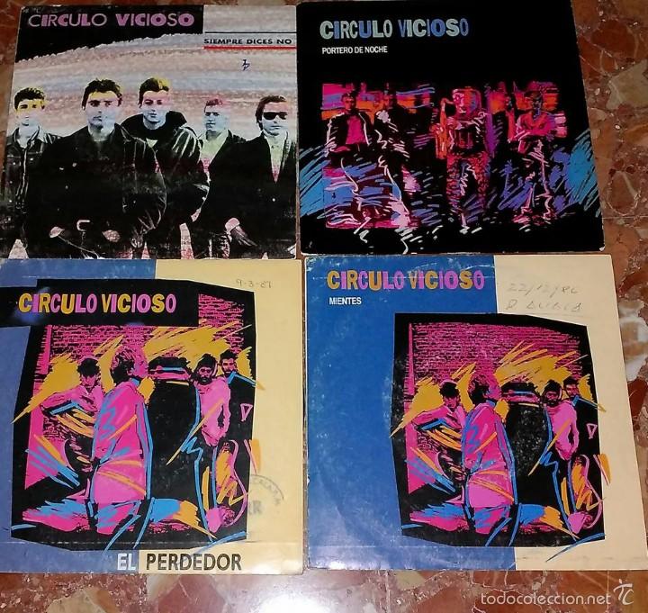Discos de vinilo: LOTE DE 4 SINGLE CIRCULO VICIOSO - Foto 1