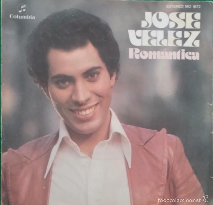 Discos de vinilo: Jos&eacute; Velez: Rom&aacute;ntica/ Canarito - Foto 1