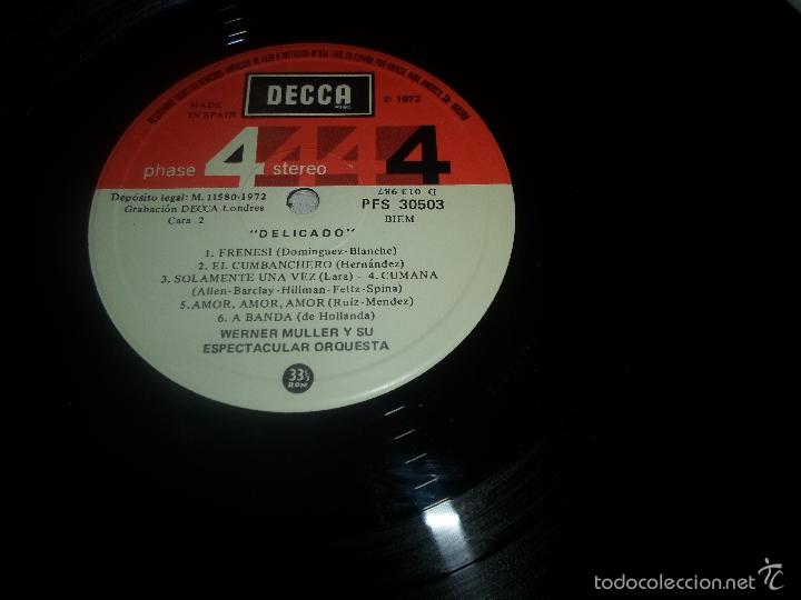 Discos de vinilo: WERNER MULLER DELICADO - Foto 2