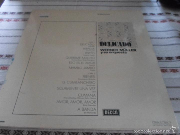 Discos de vinilo: WERNER MULLER DELICADO - Foto 3