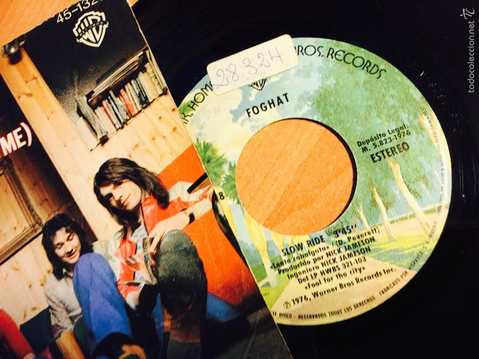 Discos de vinilo: FOGHAT (SLOW RIDE) SINGLE ESPA&Ntilde;A 1976 (EPI2) - Foto 2