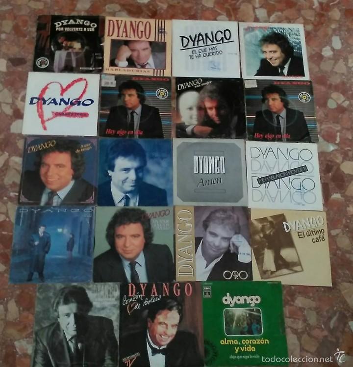 Discos de vinilo: LOTE DE 19 SINGLE DE DYANGO - Foto 1
