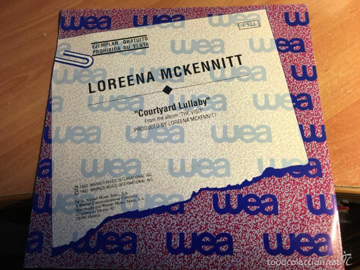Discos de vinilo: LOREENA MCKENNITT (COURTYARD LULLABY) SINGLE 1992 PROMO (EPI2) - Foto 3