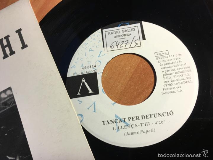Discos de vinilo: TANCAT PER DEFUNCIO (LLEN&Ccedil;A-THI) SINGLE 1992 PROMO (EPI2) - Foto 2