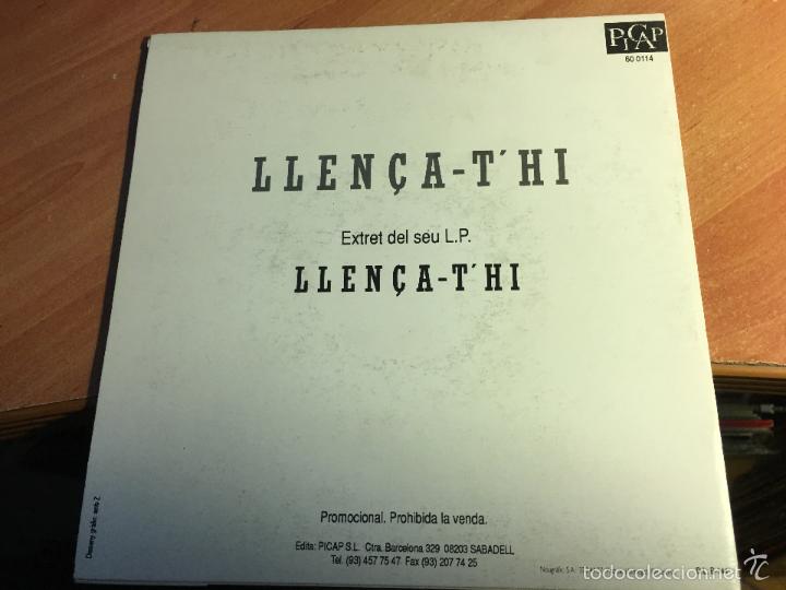 Discos de vinilo: TANCAT PER DEFUNCIO (LLEN&Ccedil;A-THI) SINGLE 1992 PROMO (EPI2) - Foto 3