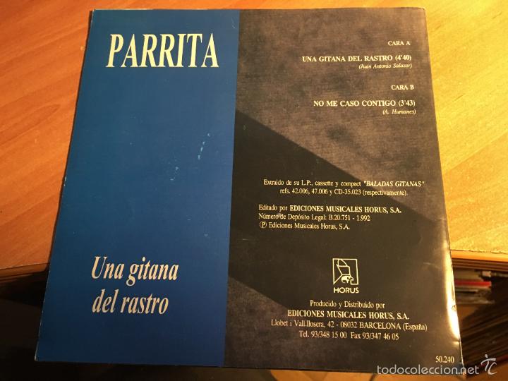 Discos de vinilo: PARRITA (UNA GITANA DEL RASTRO) SINGLE 1992 (EPI2) - Foto 3