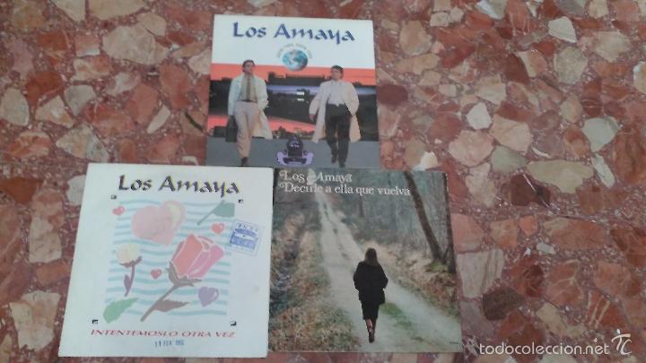 Discos de vinilo: LOTE DE 3 SINGLE LOS AMAYA - Foto 1
