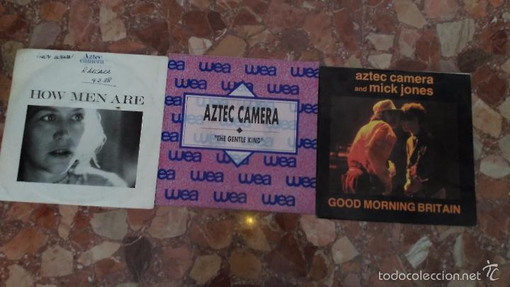 Discos de vinilo: LOTE DE 3 SINGLE DE AZTEC CAMERA - Foto 1