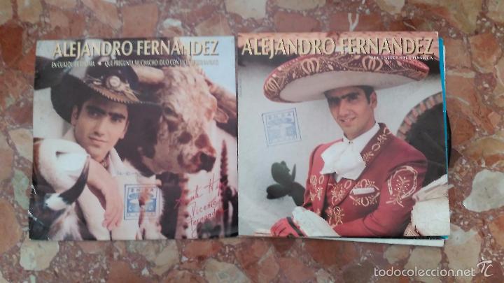 Discos de vinilo: LOTE DE 2 SINGLE DE ALEJANDRO FERNANDEZ - Foto 1