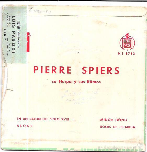 Discos de vinilo: SINGLE. PIERRE SPIERS. SU HARPA Y SUS RITMOS. - Foto 2