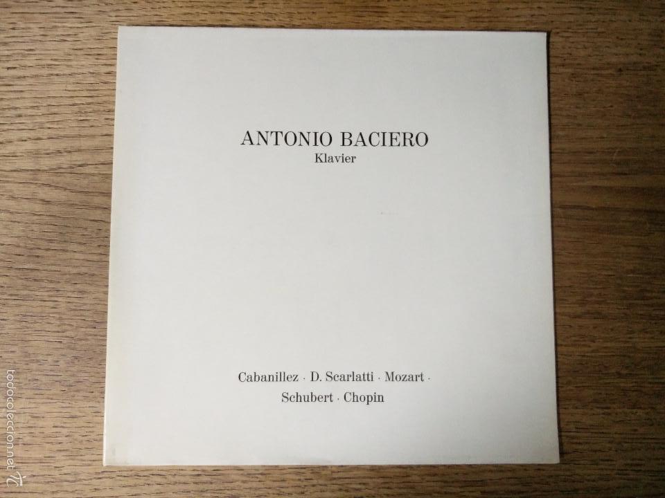 Discos de vinilo: LP ANTONIO BACIERO - KLAVIER - Foto 1