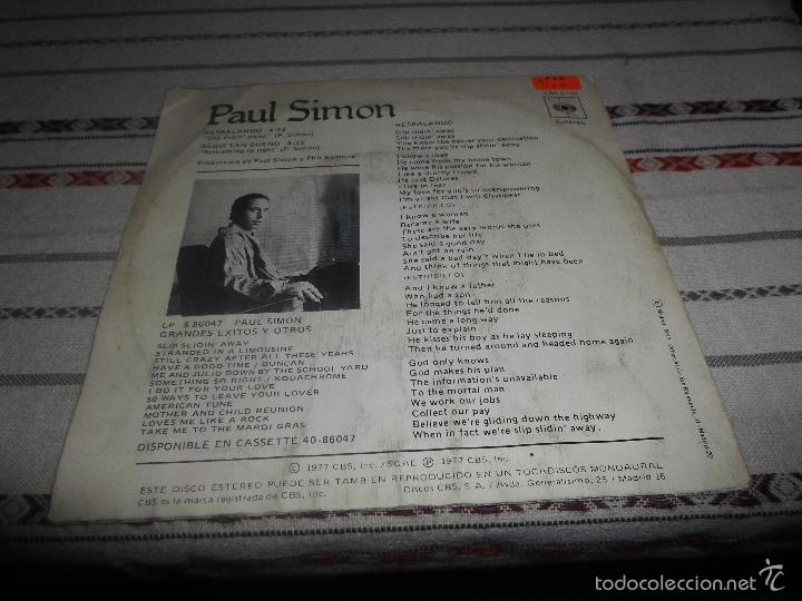 Discos de vinilo: PAUL SIMON RESBALANDO - Foto 2