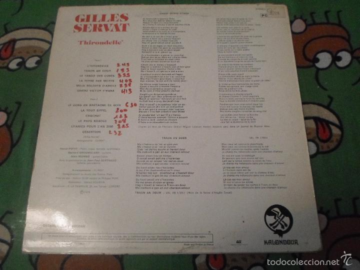 Discos de vinilo: GILLES SERVAT. LHIRONDELLE - Foto 3