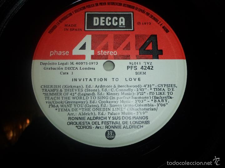Discos de vinilo: INVITATION TO LOVE / LP DE 1973 - Foto 2