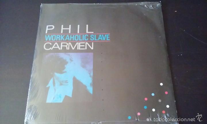 Discos de vinilo: Phil Carmen - Workaholic Slave - 1987 - Foto 1