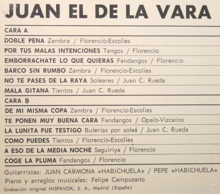 Discos de vinilo: JUAN EL DE LA VARA lp clave 1972 - Foto 2