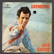Discos de vinilo: JULIO IGLESIAS (GWENDOLYNE / BLA, BLA, BLA · COLUMBIA, 1970). Lote 57977866